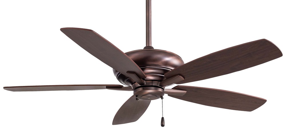 Minka Aire Fans-F688-DBB-Kola - Ceiling Fan in Transitional Style - 15.5 inches tall by 52 inches wide   Dark Brushed Bronze Finish with Dark Maple/Dark Walnut Blade Finish