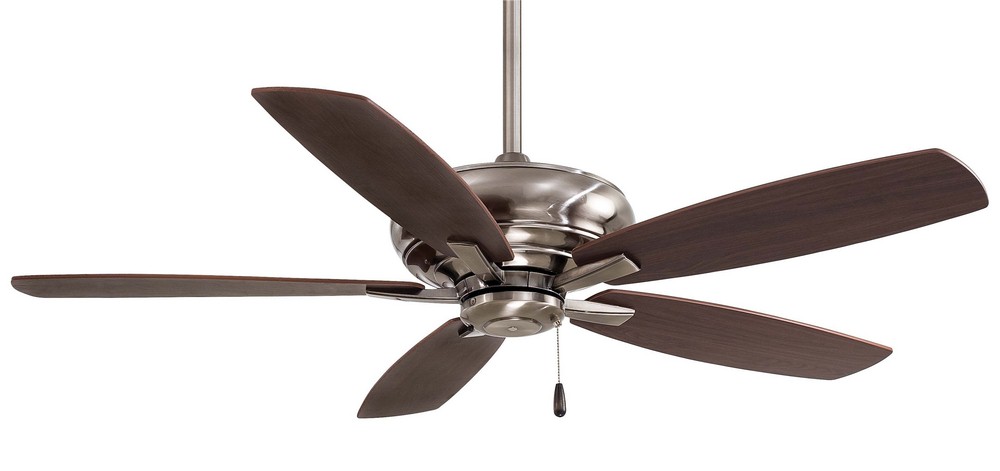 Minka Aire Fans-F688-PW-Kola - Ceiling Fan in Transitional Style - 15.5 inches tall by 52 inches wide   Pewter Finish with Dark Maple/Dark Walnut Blade Finish