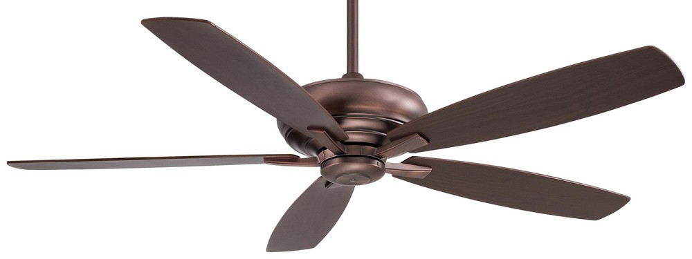 Minka Aire Fans-F689-DBB-Kola - Ceiling Fan in Transitional Style - 13.25 inches tall by 60 inches wide darkbrushedbronze Dark Maple/Dark Walnut White Finish with White Blade Finish