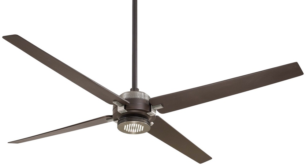 Minka Aire Fans-F726-ORB/BN-Spectre - Ceiling Fan with Light Kit in Contemporary Style - 15 inches tall by 60 inches wide   Oil Rubbed Bronze/Brushed Nickel Finish with Oil Rubbed Bronze Blade Finish 