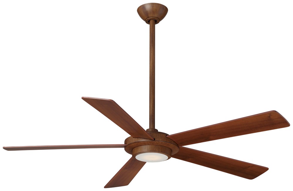 Minka Aire Fans-F745-DK-Sabot - Ceiling Fan with Light Kit in Contemporary Style - 12 inches tall by 52 inches wide Distressed Koa Medium Maple/Dark Walnut Oil Rubbed Bronze Finish with Medium Maple/D