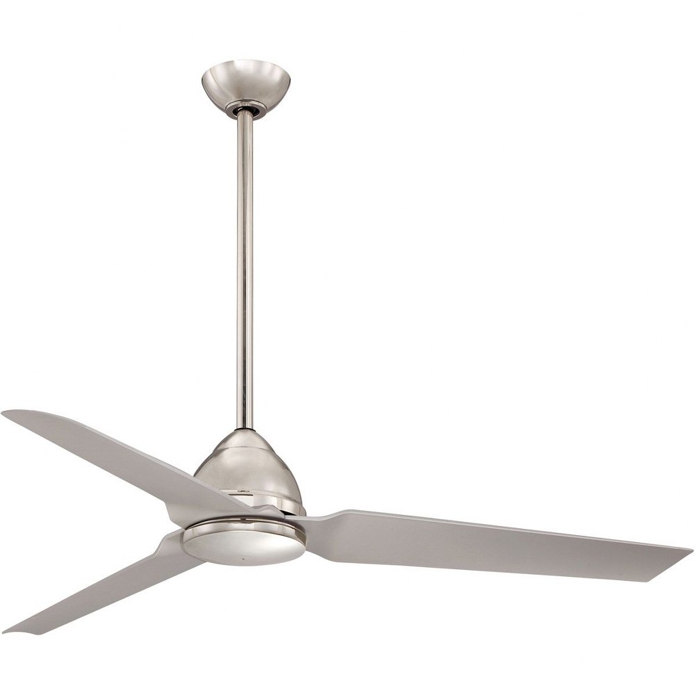 Minka Aire Fans-F753-PN-Java - Indoor Ceiling Fan in Contemporary Style - 14.75 inches tall by 54 inches wide   Polished Nickel Finish with Polished Nickel Blade Finish