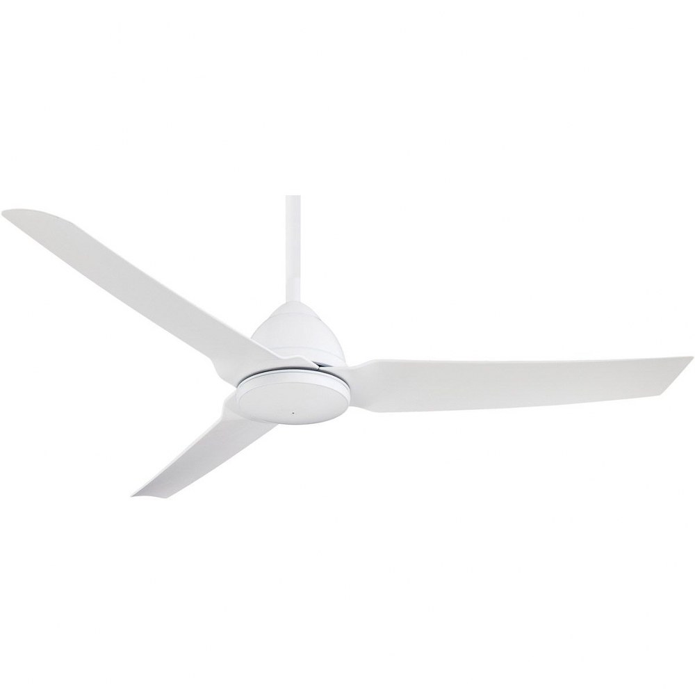 Minka Aire Fans-F753-WHF-Java - Indoor Ceiling Fan in Contemporary Style - 14.75 inches tall by 54 inches wide   Flat White Finish with Flat White Blade Finish