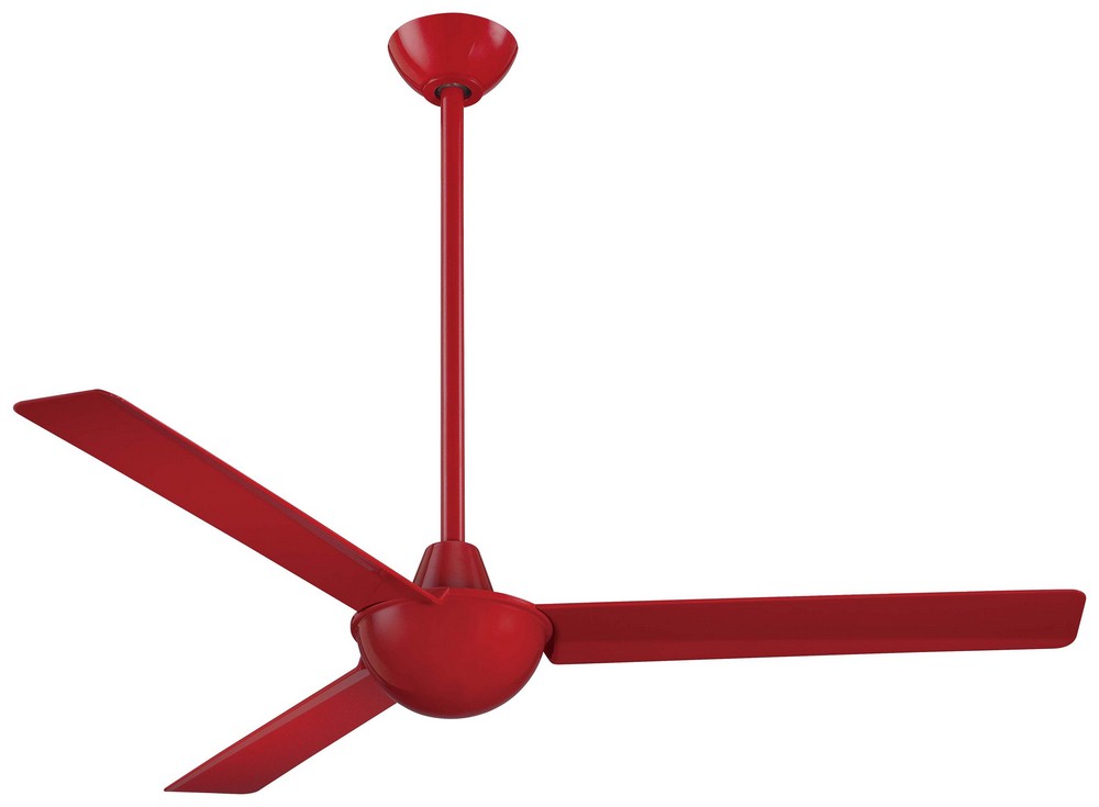 Minka Aire Fans-F833-RD-Kewl - Ceiling Fan in Contemporary Style - 14 inches tall by 52 inches wide   Red Finish with Red Blade Finish