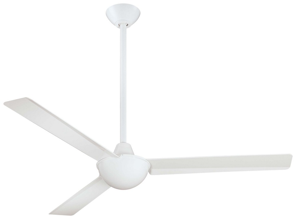 Minka Aire Fans-F833-WH-Kewl - Ceiling Fan in Contemporary Style - 14 inches tall by 52 inches wide   White Finish with White Blade Finish