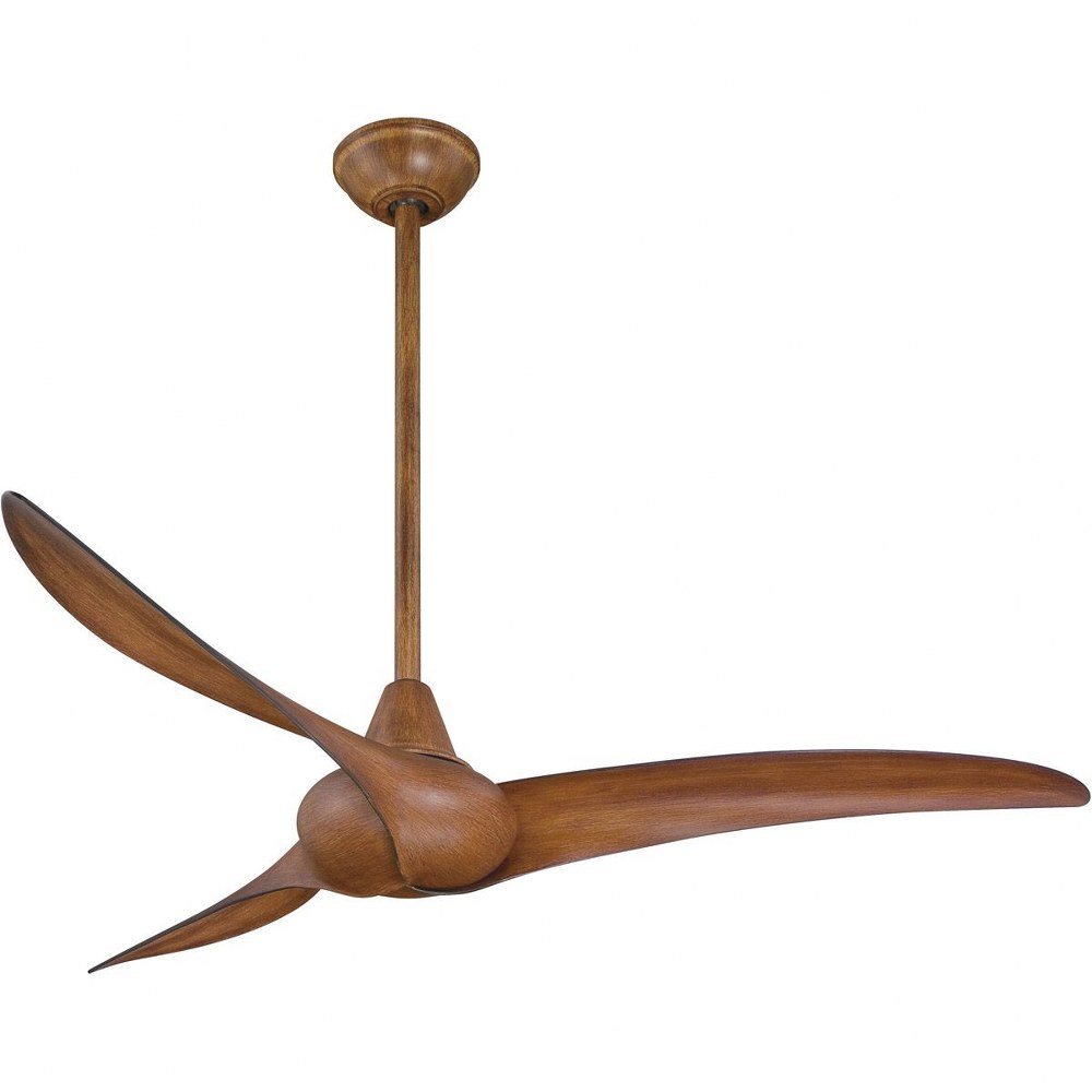 Minka Aire Fans-F843-DK-Wave - Ceiling Fan in Contemporary Style - 12.5 inches tall by 52 inches wide   Distressed Koa Finish with Distressed Koa Blade Finish