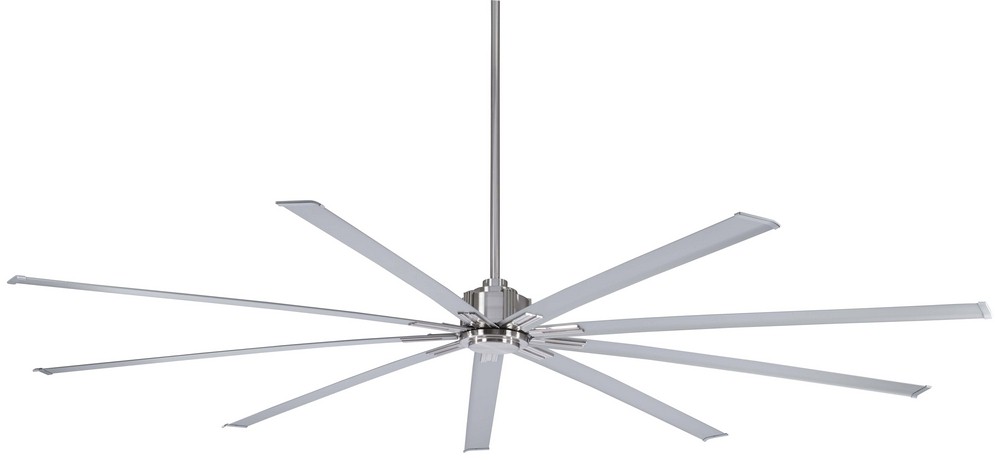 Minka Aire Fans-F887-96-BN-Xtreme - Ceiling Fan in Contemporary Style - 11 inches tall by 96 inches wide Brushed Nickel Silver Oil Rubbed Bronze Finish with Oil Rubbed Bronze Blade Finish