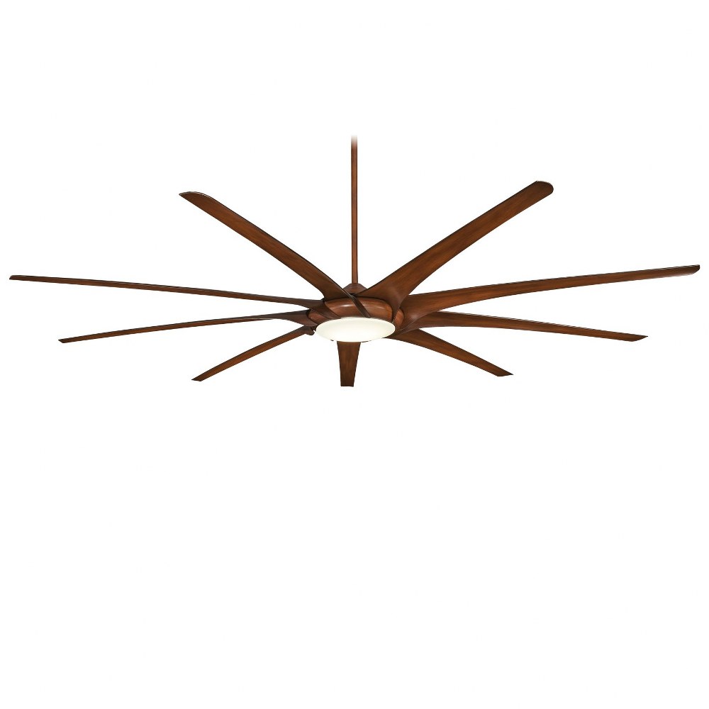 Minka Aire Fans-F899L-DK-Ninety - Ceiling Fan with Light Kit in Transitional Style - 12.5 inches tall by 99 inches wide Distressed Koa Distressed Koa Oil Rubbed Bronze Finish with Tobacco Blade Finish