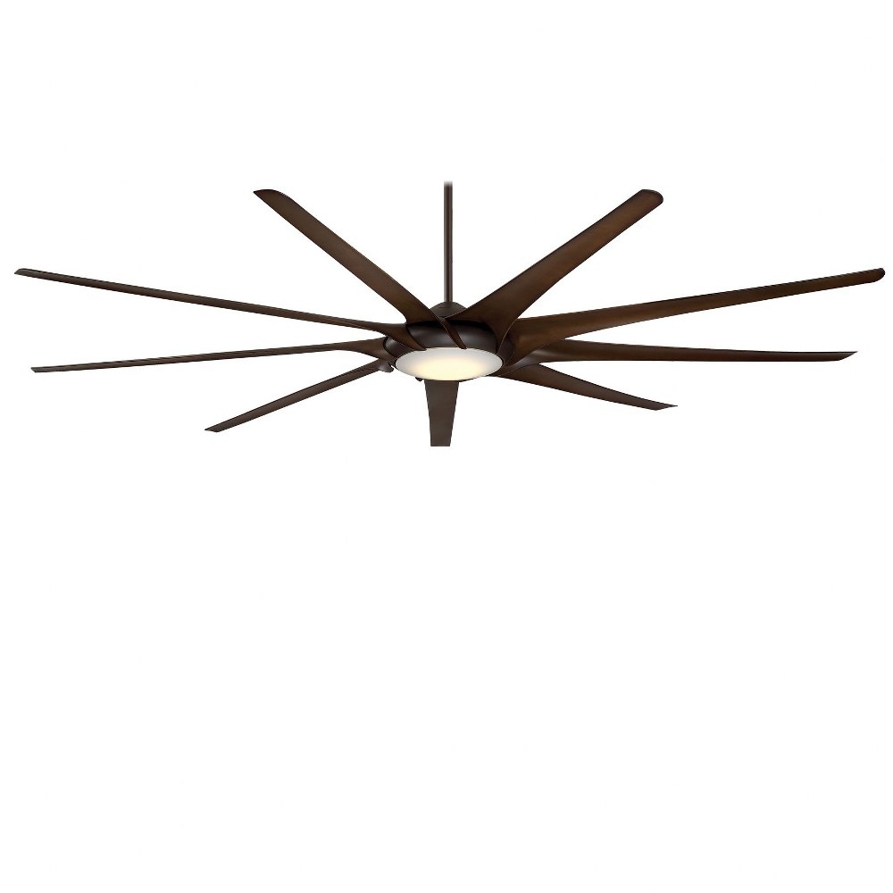 Minka Aire Fans-F899L-ORB-Ninety - Ceiling Fan with Light Kit in Transitional Style - 12.5 inches tall by 99 inches wide Oil Rubbed Bronze Tobacco Oil Rubbed Bronze Finish with Tobacco Blade Finish wi