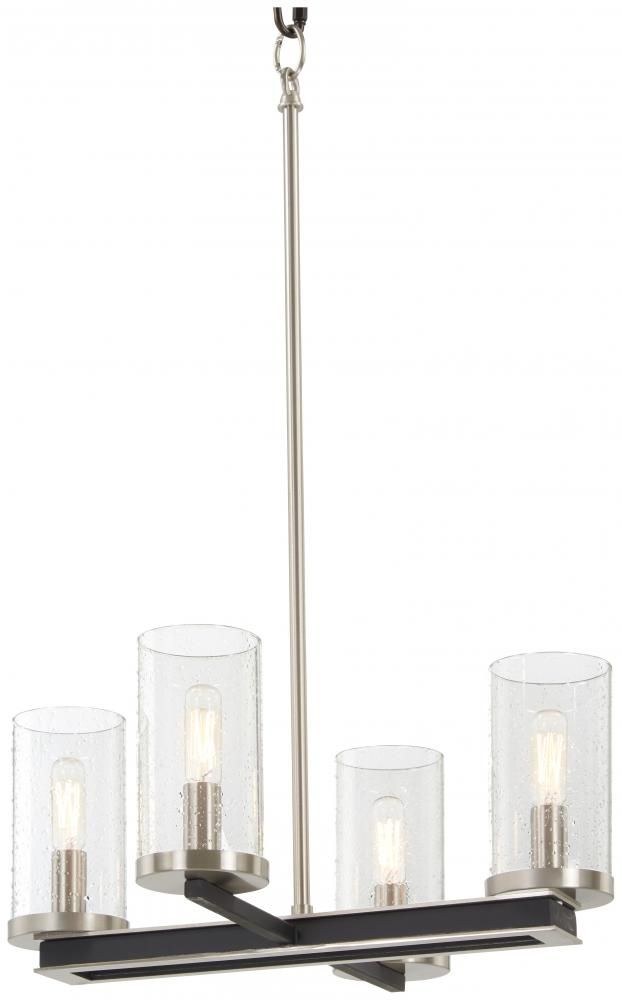 Minka Lavery-1054-691-Coles Crossing - 4 Light Convertible Pendant - 11.75 inches tall by 18 inches wide   Coles Crossing - 4 Light Convertible Pendant - 11.75 inches tall by 18 inches wide