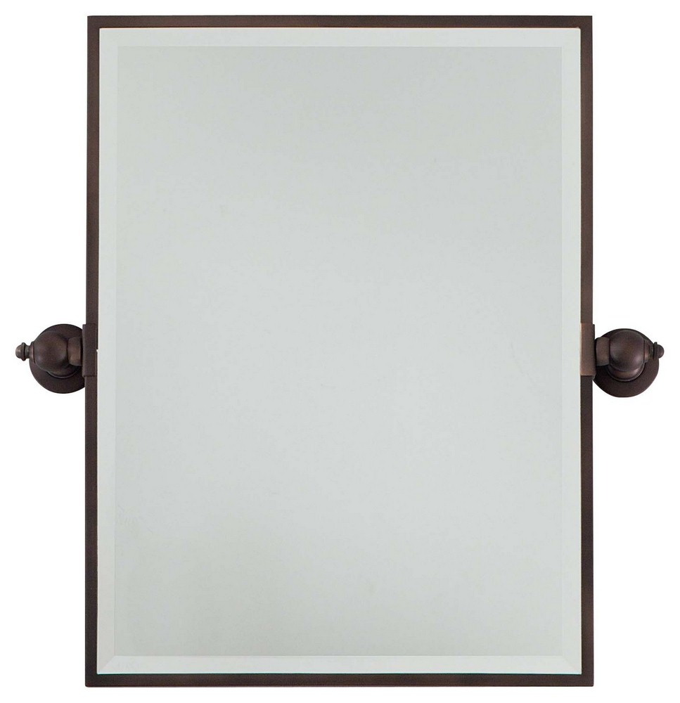 Minka Lavery-1440-267-Rectangular Beveled Mirror in Traditional Style - 24 inches tall by 18 inches wide darkbrushedbronze  Brushed Nickel Finish with Excavation Glass