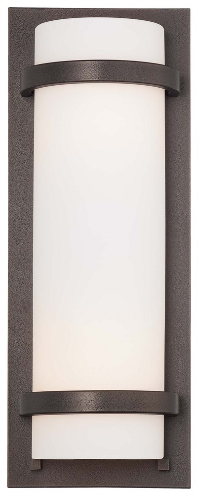 Minka Lavery-341-172-2 Light Wall Sconce in Transitional Style - 17.25 inches tall by 6.5 inches wide Smoked Iron  Honey Gold Finish with Etched White Glass