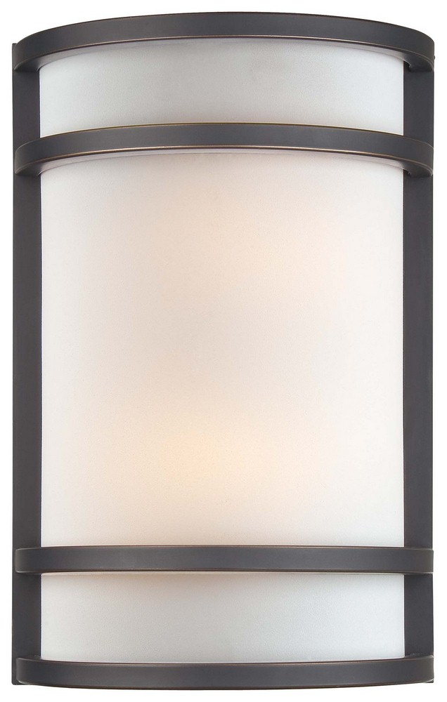 Minka Lavery-345-37B-2 Light Wall Sconce in Contemporary Style - 12 inches tall by 8 inches wide   Dark Restoration Bronze Finish with French Scavo Glass with Clear Crystal