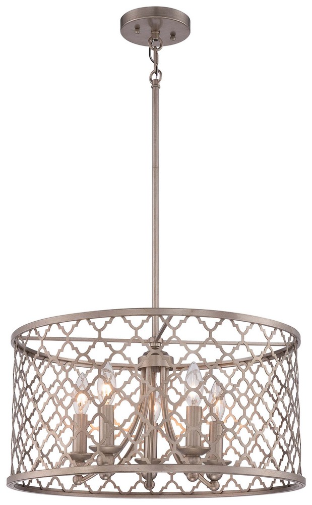 Minka Lavery-4165-584-5 Light Pendant in Transitional Style - 10.25 inches tall by 19.75 inches wide   Champagne Gold Finish