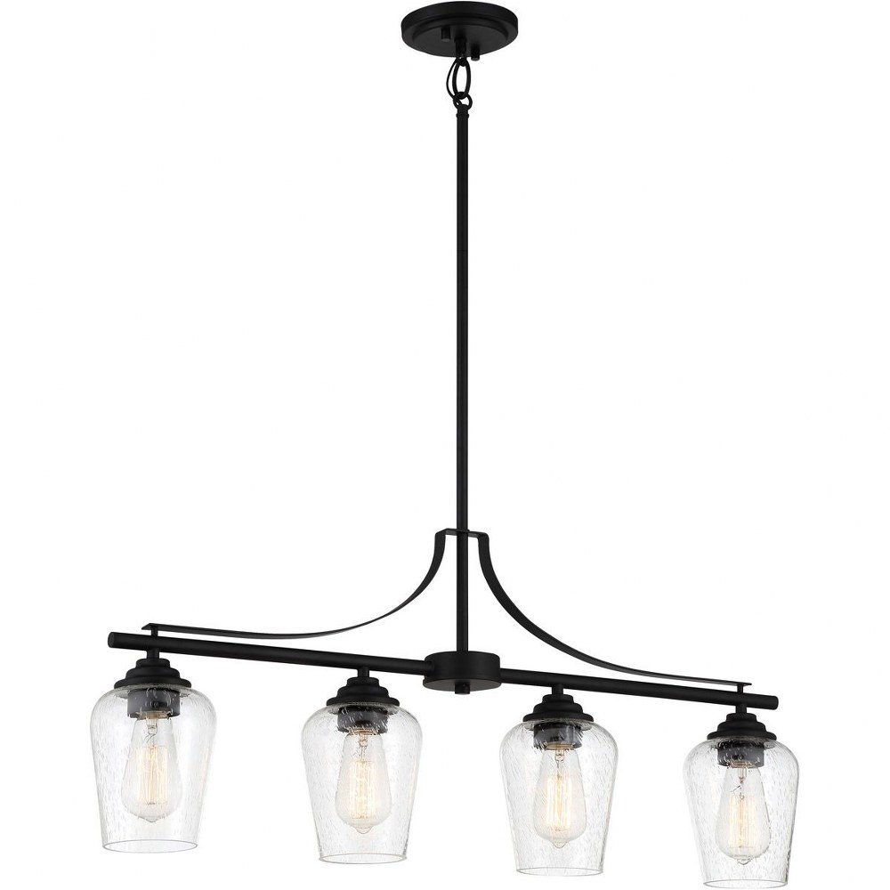 Minka Lavery-4924-66A-Shyloh - 4 Light Island Coal  Coal Finish with Clear Seeded Glass