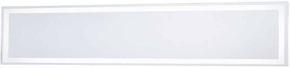 Minka Lavery-6110-3-36 Inch 28W 1 LED Rectangle Mirror   White Finish