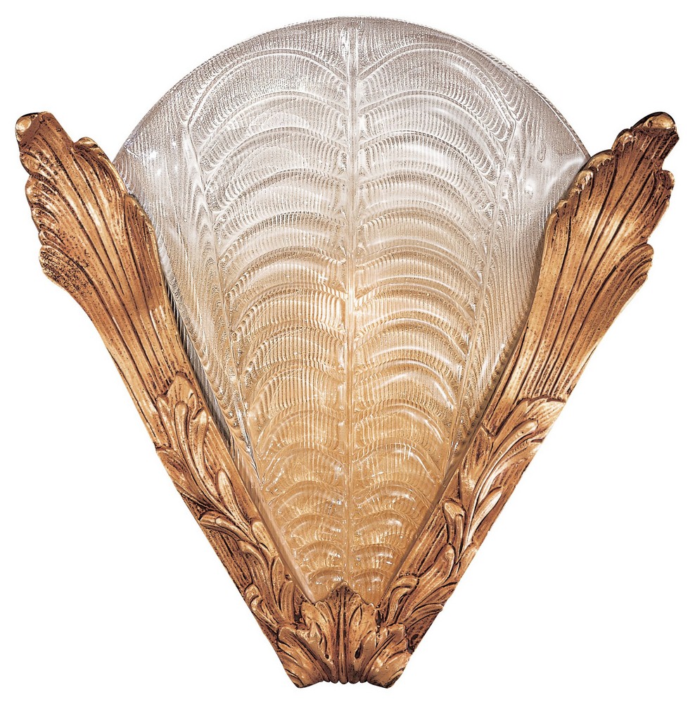 Minka Metropolitan Lighting-N950496-One Light Wall Sconce   French Gold Finish with Etched Opal Glass
