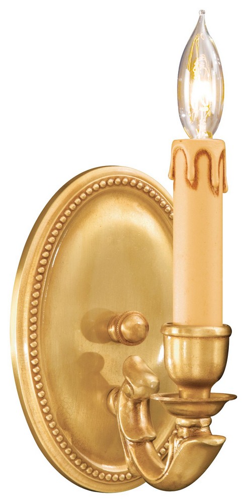 Minka Metropolitan Lighting-N9808-FG-One Light Wall Sconce   French Gold Finish