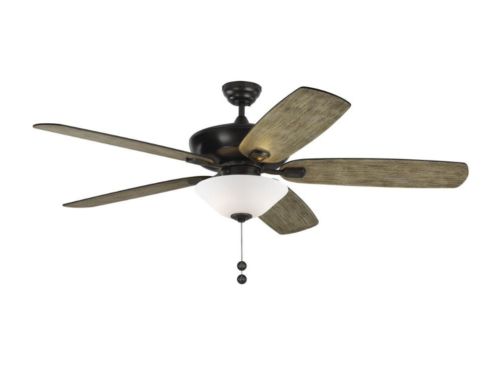 Monte Carlo Fans-5CSM60AGPD-V1-Colony Super Max - 5 Blade Ceiling Fan with Pull Chain Control and Includes Light Kit in  Style - 60 Inches Wide by 18.5 Inches High Aged Pewter  Aged Pewter Finish with