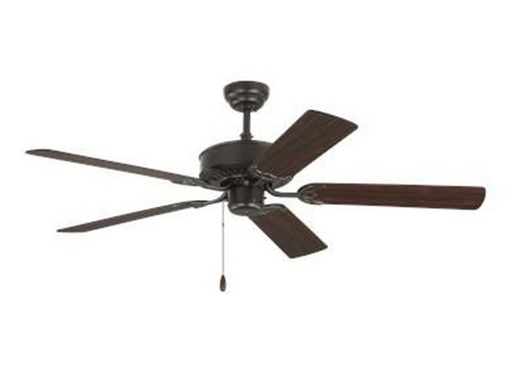 Monte Carlo Fans-5HVDC52BZ-Haven DC - 5 Blade Ceiling Fan with Pull Chain Control - 52 Inches Wide by 18.3 Inches High Bronze  Haven DC - 5 Blade Ceiling Fan with Pull Chain Control and Includes Light