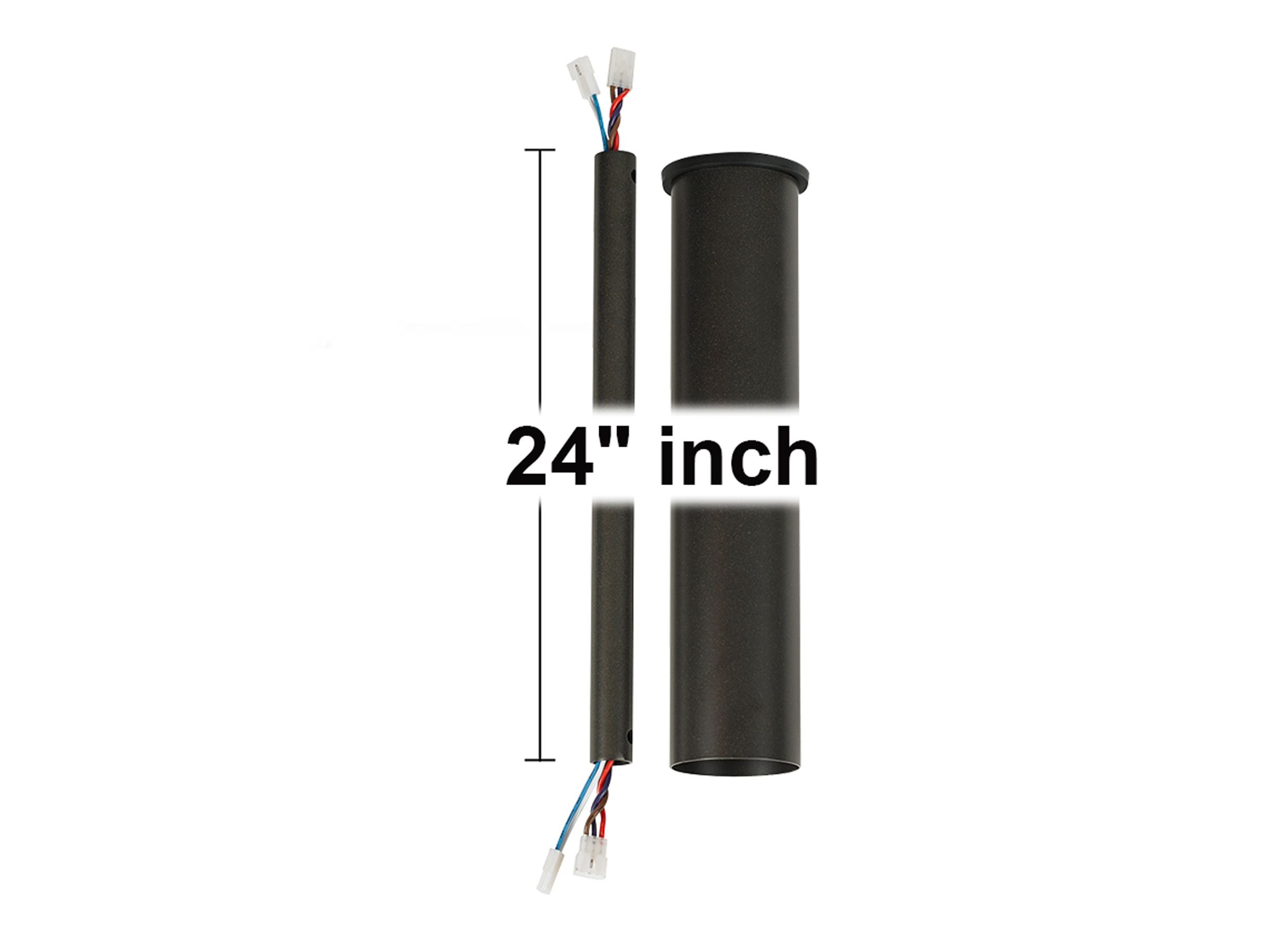 Monte Carlo Fans-DRM24BZ-Minimalist - Downrod in Modern Style - 0.88 Inches Wide by 12 Inches High 24 Inch Bronze 12 Downrod