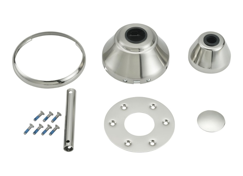 Monte Carlo Fans-MCFK-PN-Maverick - Custom Finish Kit Polished Nickel  Aged Pewter Finish