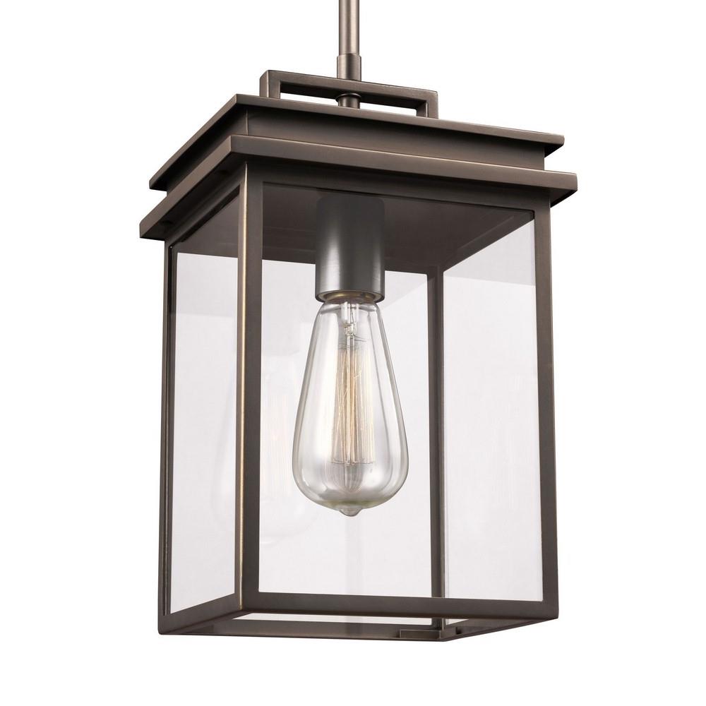 Feiss Ol13609anbz Glenview One Light Outdoor Hanging Lantern