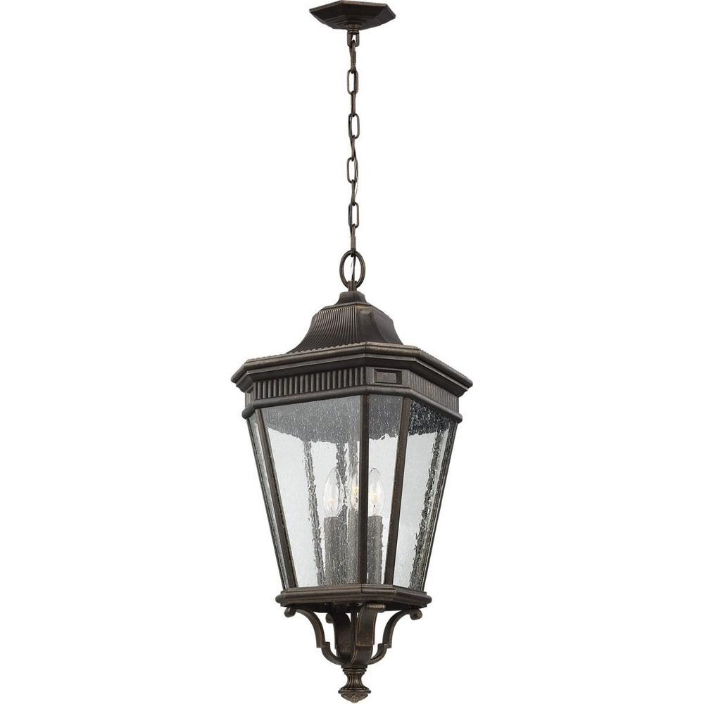 Feiss Ol5432gbz Cotswold Lane 26 5 Inch Three Light Outdoor Hanging Lantern