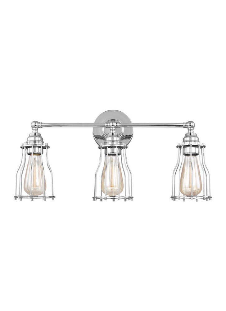 Feiss-VS24003CH-Calgary 3 Light Period Inspired Bath Vanity Approved for Damp Locations   Chrome Finish