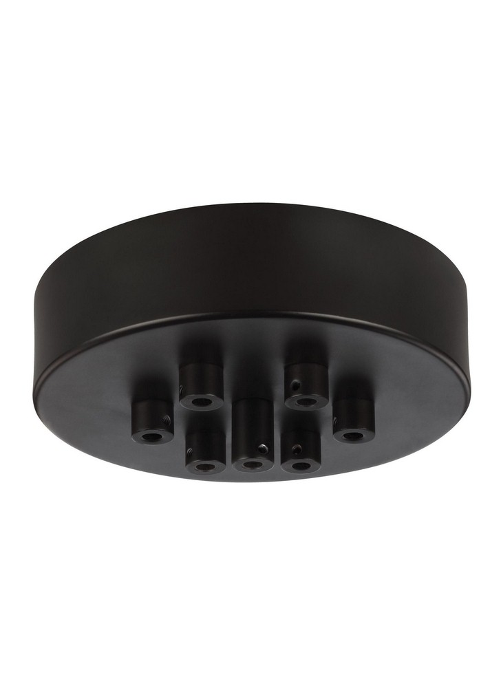 Feiss-MPC07ORB-Accessory - 6.5 Inch Seven Port Canopy with Swag Hook   Oil Rubbed Bronze Finish