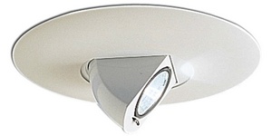 Nora Lighting-NL-680W-6 Inch Surface Adjustable Elbow with Metal Trim   White Finish