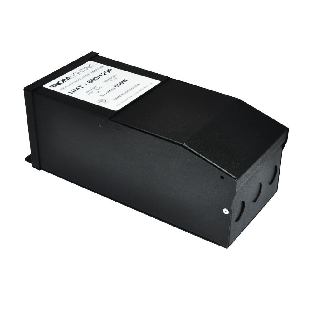 Nora Lighting-NMT-600/24SP-11.25 Inch 600W 24V Magnetic Transformer   Black Finish
