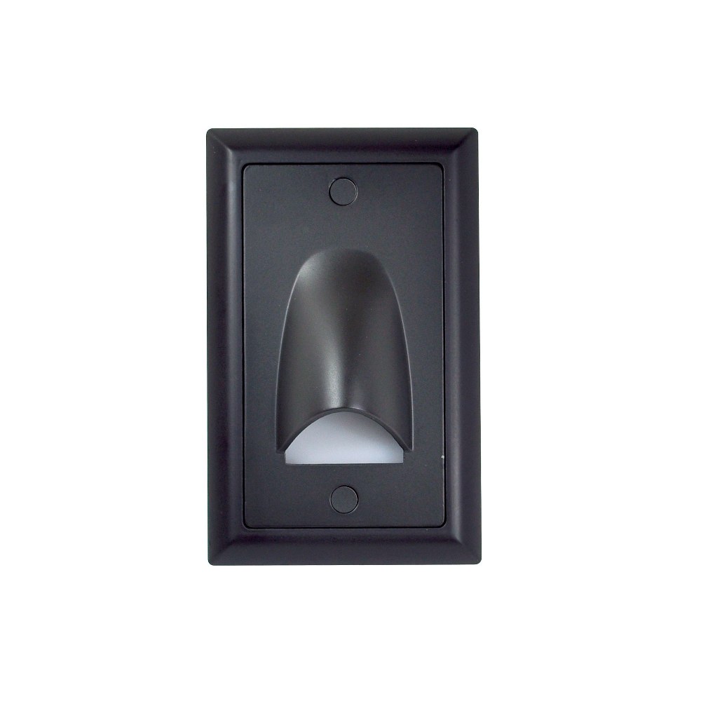 Nora Lighting-NSW-675/30BZ-Mia - 4.75 Inch 18W 12 LED Step Light with Vertical Shroud Bronze  White Finish