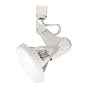 Nora Lighting-NTH-133W-One Light Front Loading Gimbal Track Head   White Finish