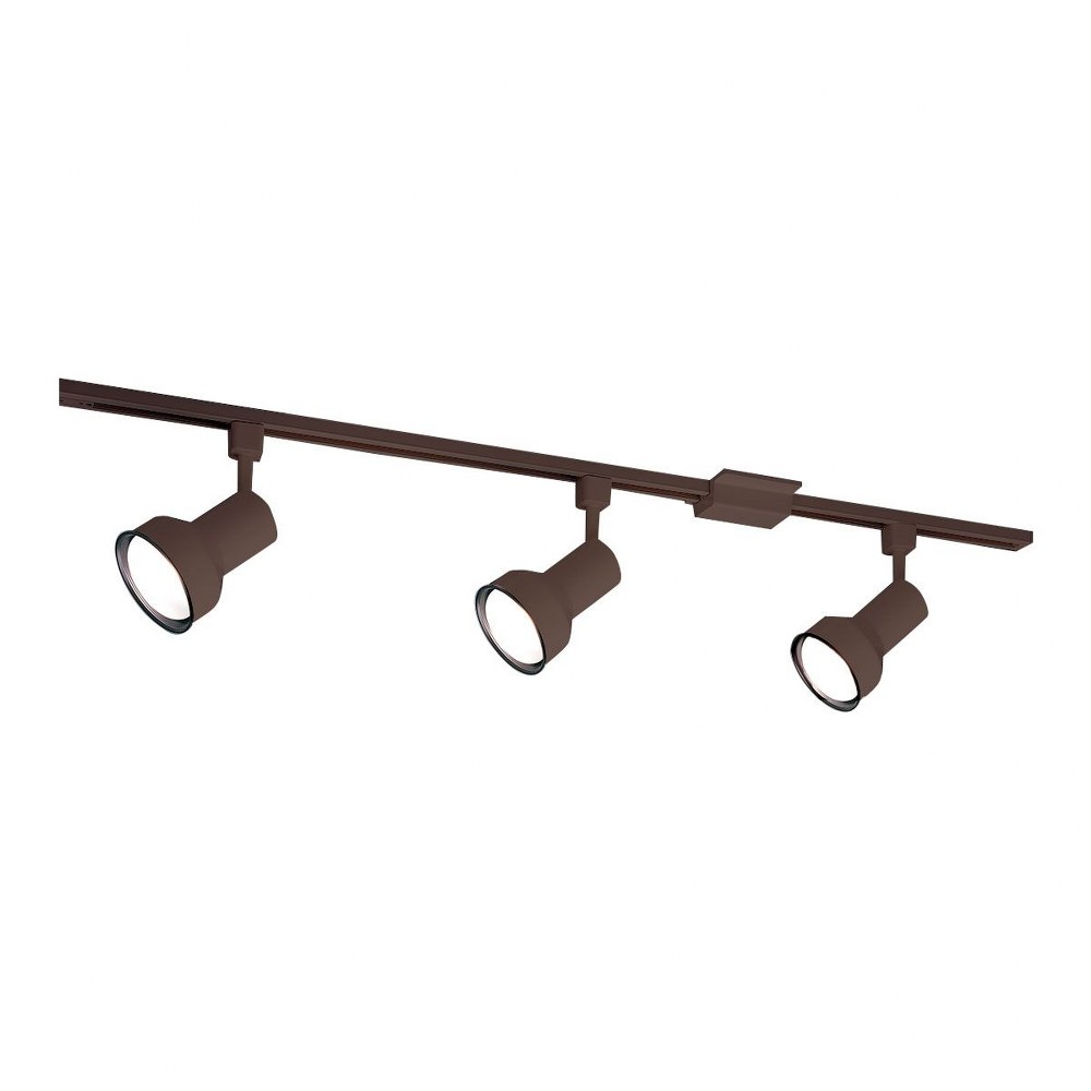 Nora Lighting-NTL-150BZ-One Light Line Voltage Cylinder Track Head (Pack of 3) Bronze  Bronze Finish