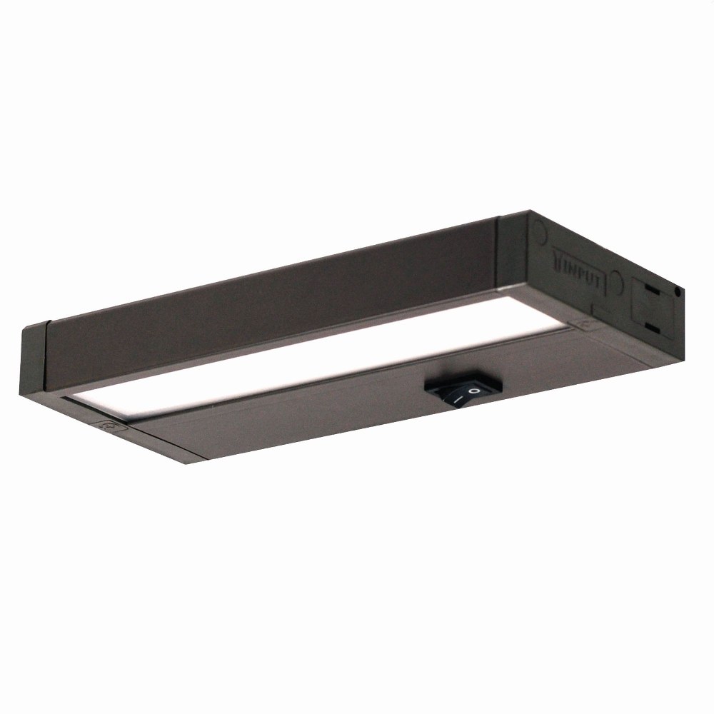 Nora Lighting-NUD-8808/30BZ-Ledur - 8 Inch 56W 1 LED Edge Lit Undercabinet Bronze  White Finish