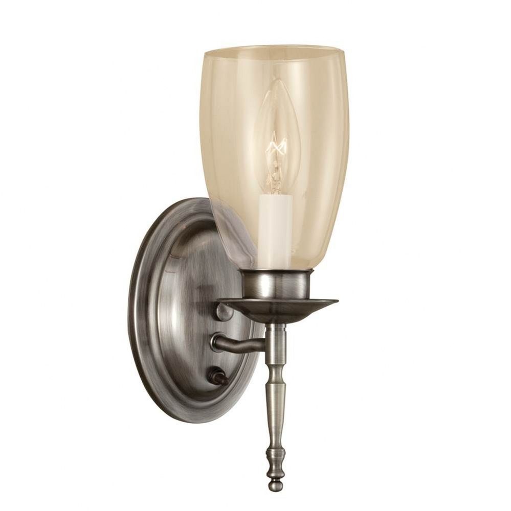 Norwell Lighting-3306-PW-Legacy - One Light Wall Sconce   Pewter Finish