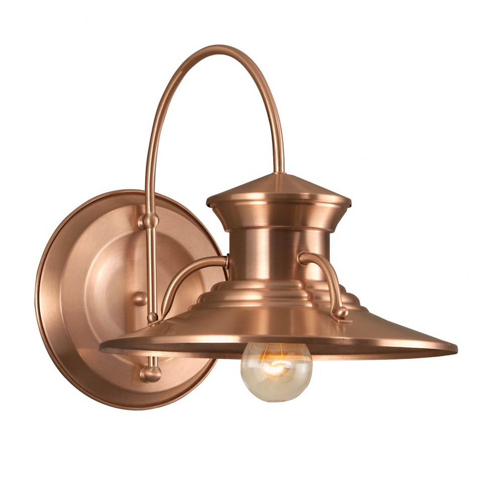 Norwell Lighting-5155-CO-NG-Budapest - 1 Light Large Outdoor Wall Mount In Contemporary and Classic Style-12.5 Inches Tall and 12 Inches Wide Copper  Copper Finish