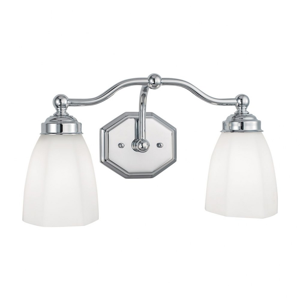 Norwell Lighting-8319-CH-HXO-Trevi - Two Light Wall Sconce   Trevi - Two Light Wall Sconce