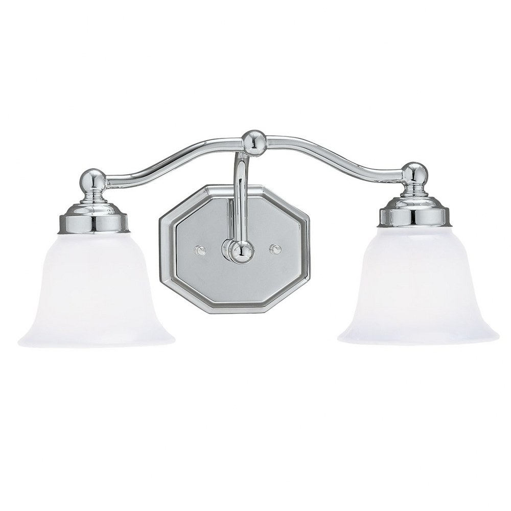 Norwell Lighting-8319-CH-DO-Trevi - Two Light Wall Sconce   Trevi - Two Light Wall Sconce