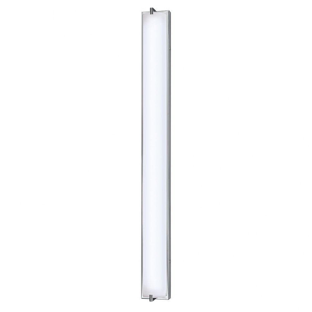 Norwell Lighting-9693-CH-MO-Alto - 36 Inch 32.4W 1 LED Wall Sconce   Chrome Finish with Matte Opal Glass