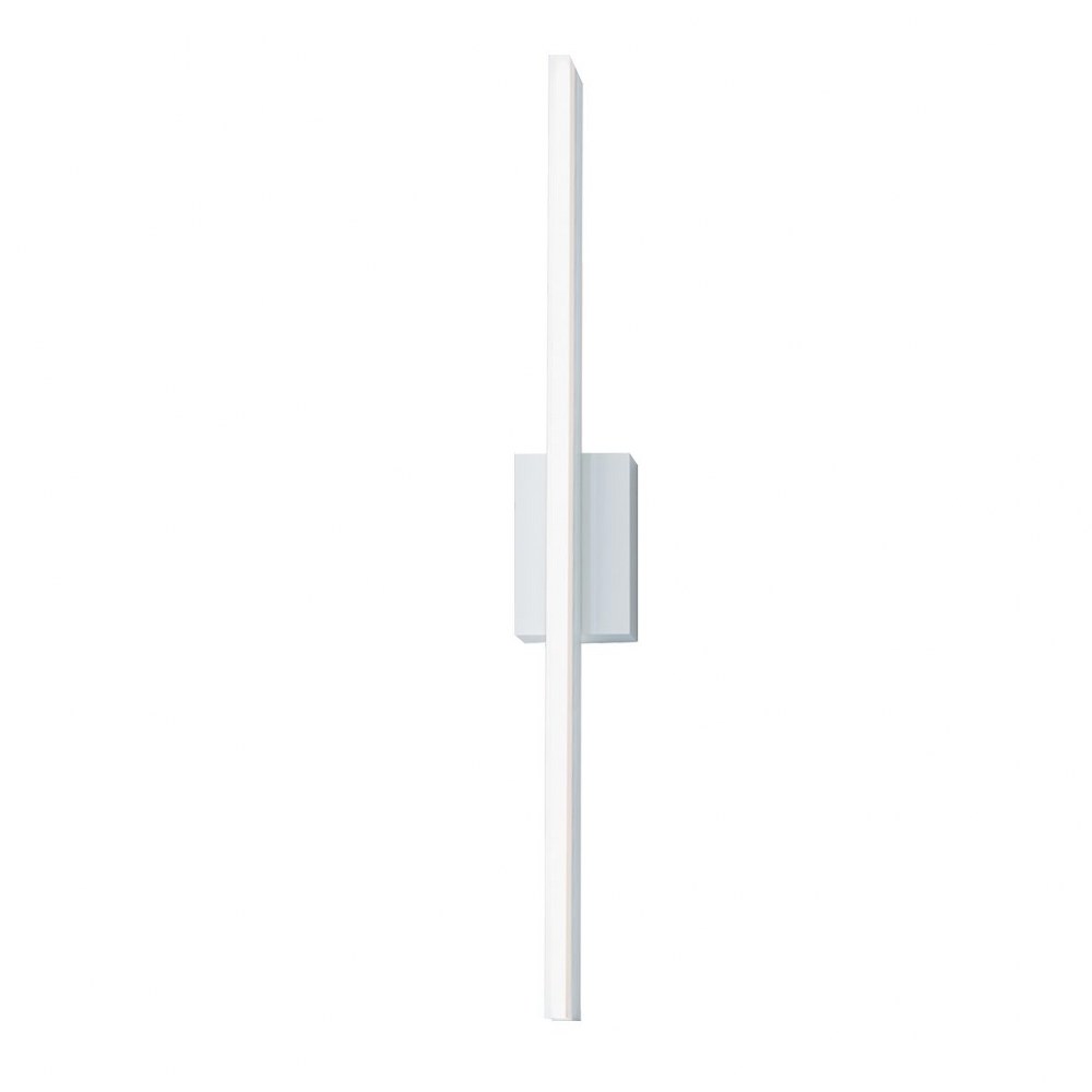 Norwell Lighting-9741-GW-MA-Ava - 36 Inch 22W 1 LED Wall Sconce   Gloss White Finish with Matte Opal Acrylic Glass