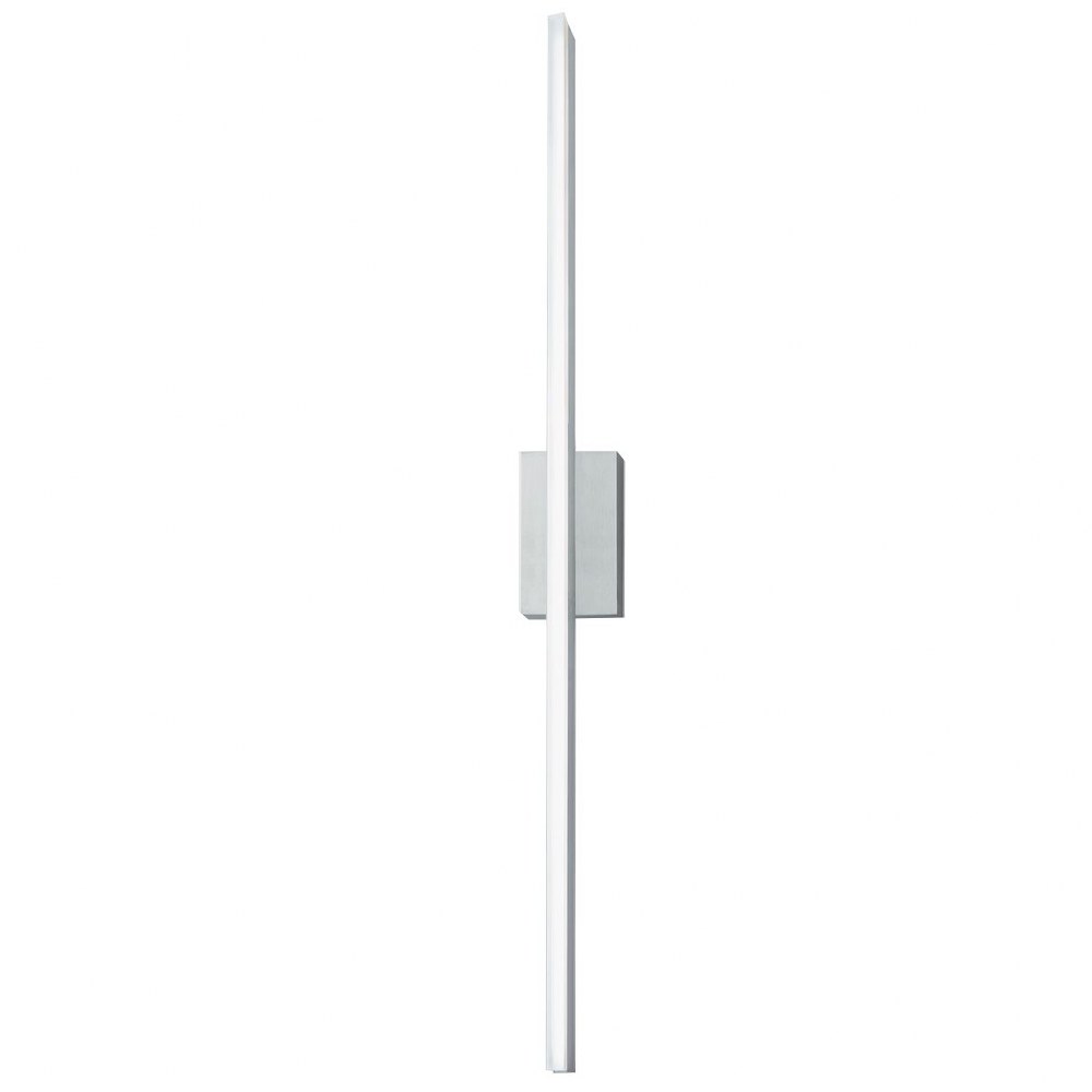 Norwell Lighting-9742-BA-MA-Ava - 48 Inch 29W 1 LED Wall Sconce   Brushed Aluminum Finish with Matte Opal Acrylic Glass
