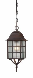 Nuvo Lighting-60/4912-Adams-Outdoor Wall-6.125 Inches Wide by 15.75 Inches High   Adams - 1 Light - 16 Outdoor Wall - Rustic Bronze w/ Frosted Glass