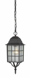 Nuvo Lighting-60/4913-Adams-Outdoor Wall-6.125 Inches Wide by 15.75 Inches High   Adams - 1 Light - 16 Outdoor Wall - Textured Black w/ Frosted Glass