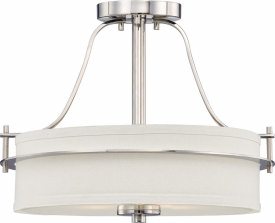 1028251 Nuvo Lighting-60/5107-Loren-2 Light Semi Flush-15  sku 1028251