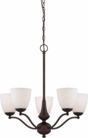 1028229 Nuvo Lighting-60/5135-Patton-5 Light Chandelier (A sku 1028229