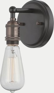Nuvo Lighting-60/5515-Vintage-One Light Wall Sconce-4.88 Inches Wide by 9 Inches High   Rustic Bronze Finish