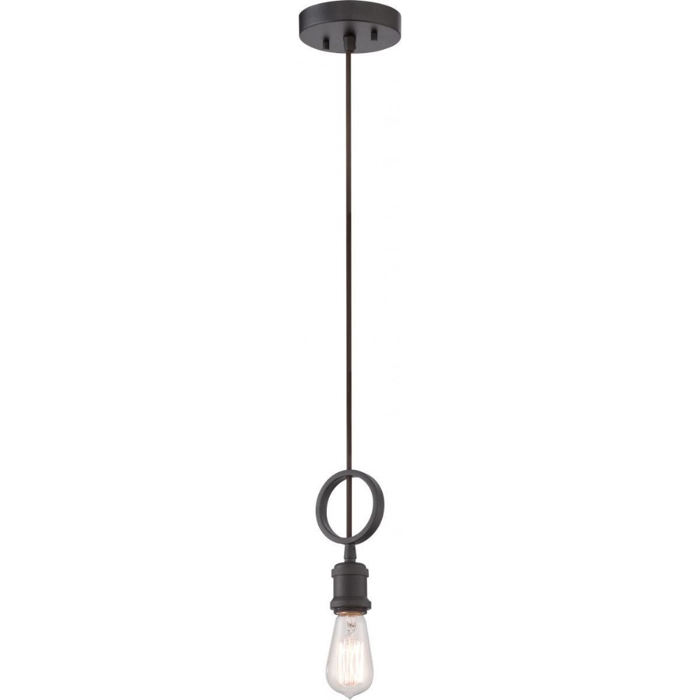 Nuvo Lighting-60/5722-Paxton-One Light Mini Pendant-5 Inches Wide by 10.88 Inches High Aged Bronze  Aged Bronze Finish