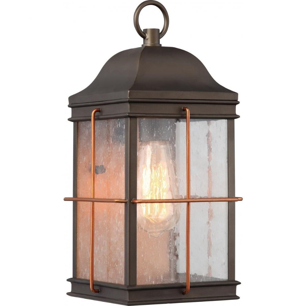 Nuvo Lighting-60/5832-Howell-One Light Medium Outdoor Wall Lantren-7 Inches Wide by 14.13 Inches High   Bronze/Copper Finish